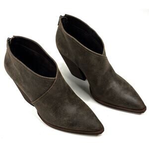 Vince Camuto Grishell Tobacco Brown Suede Ankle Bootie Womens Size 8M New